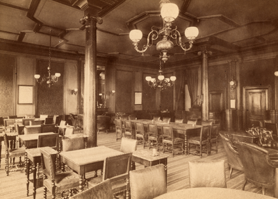 76913 Interieur van Sociëteit Sic Semper (Trans 19) te Utrecht: de conversatiezaal.